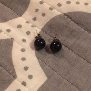 Tiffany & Co Onyx Ball Earrings